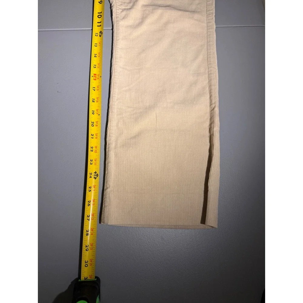 Polo Jeans Co Ralph Lauren Mens Corduroy Pants Tan Beige Hemmed‎ 33x29.5